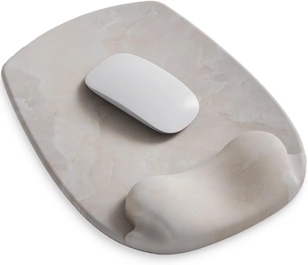 Art Series Gel Mouse Pad - Cream Marble Art - art Series