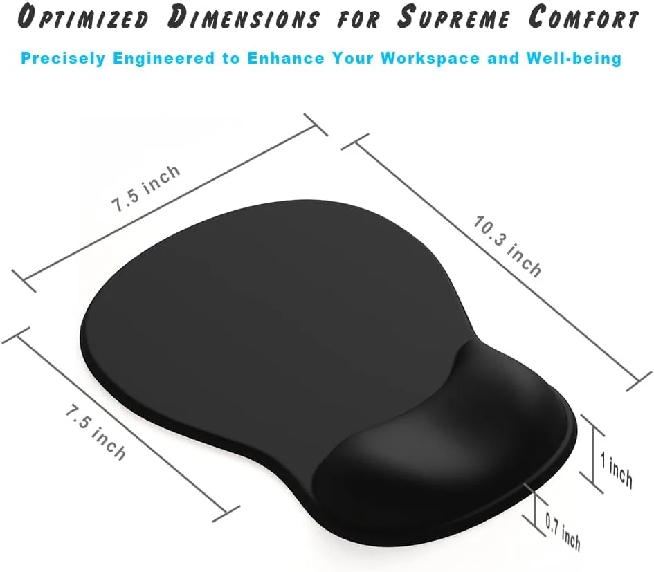 ErgoComfort Gel Mouse Pad - Graphite Glide - ergoComfort Series