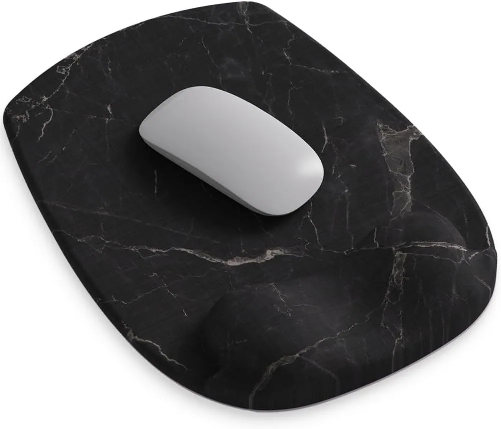 Art Series Gel Mouse Pad - Black Marble Art - art Series