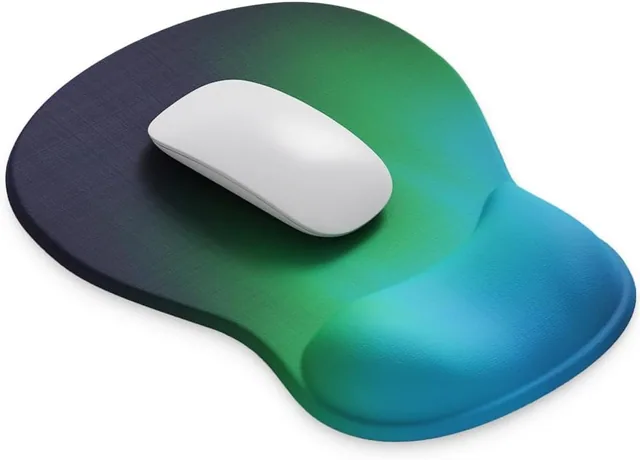 ErgoComfort Gel Mouse Pad - Aurora Borealis ergonomic mouse pad