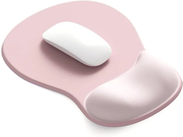ErgoComfort Gel Mouse Pad - Peach Pink ergonomic mouse pad