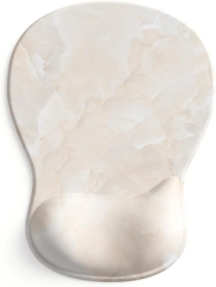 Art Series Gel Mouse Pad - Cream Marble - art Series