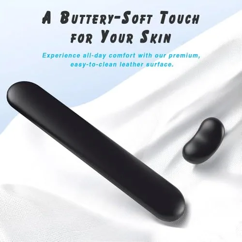 Luxe Leather Wrist Rest Set - Black - luxe Series