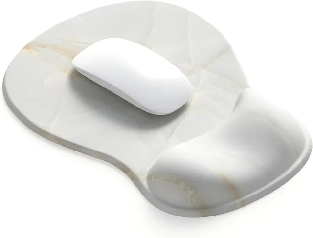 Art Series Gel Mouse Pad - Marble Vein - Marble Vein ergonomic mouse pad with wrist rest