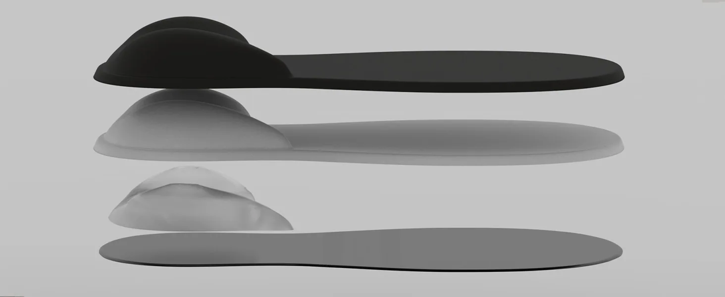 ErgoComfort Gel Wrist Rest Mouse Pad boom detail