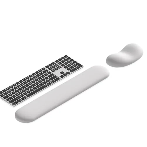 Luxe Leather Wrist Rest Set - White - luxe Series