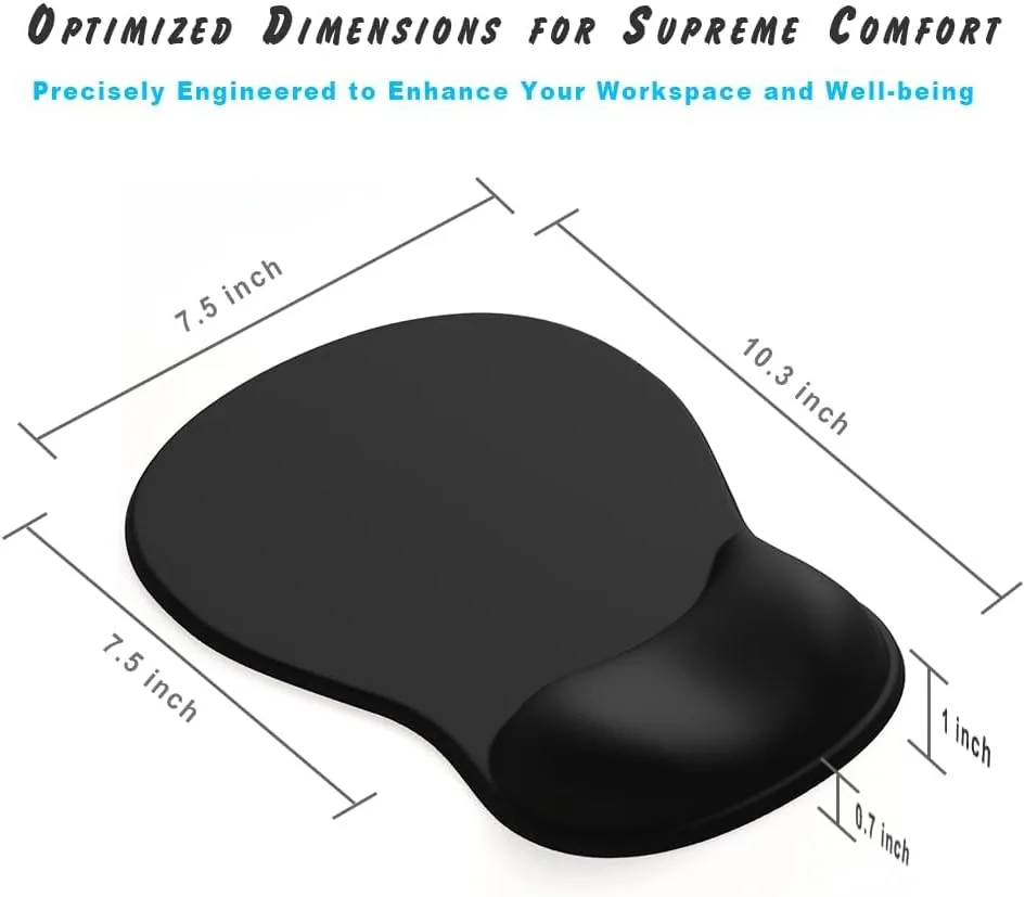 ErgoComfort Gel Mouse Pad - Transparent - ergoComfort Series