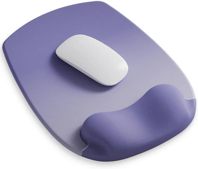 Art Series Gel Mouse Pad - Purple Ombre Art - Purple Ombre Art ergonomic mouse pad with wrist rest