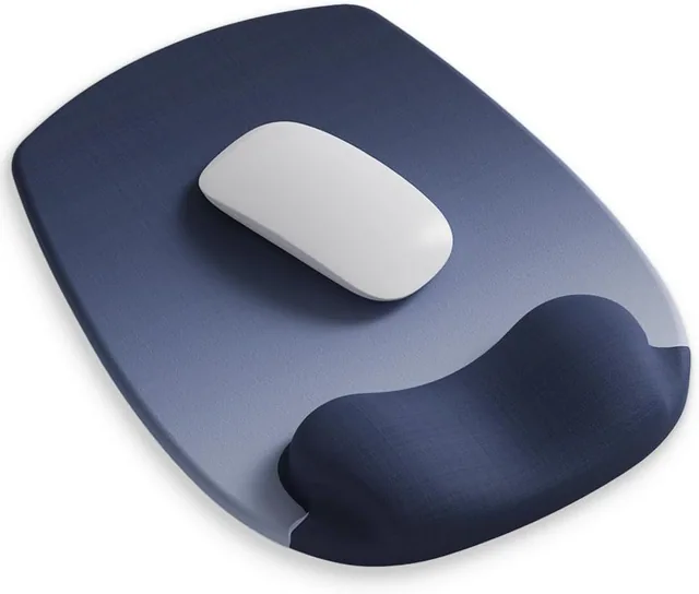 Art Series Gel Mouse Pad - Midnight Wave Art - Midnight Wave Art ergonomic mouse pad with wrist rest
