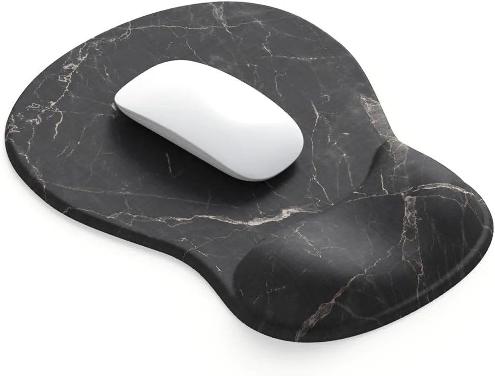 Art Series Gel Mouse Pad - Black Marble - art Series