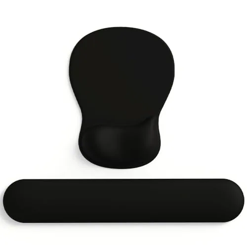 ErgoComfort Wrist Rest Set - Black wrist rest for keyboard and mouse