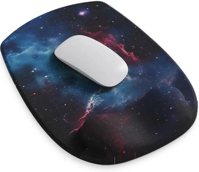 Art Series Gel Mouse Pad - Nebula - Nebula ergonomic mouse pad with wrist rest