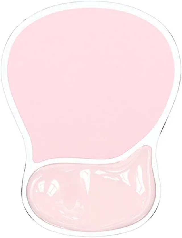 ErgoComfort Gel Mouse Pad - Pink T ergonomic mouse pad