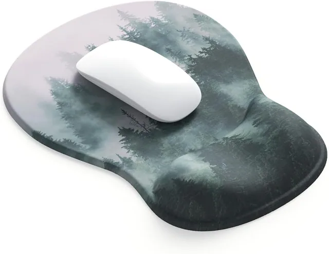 ErgoComfort Gel Mouse Pad - Misty Forest ergonomic mouse pad