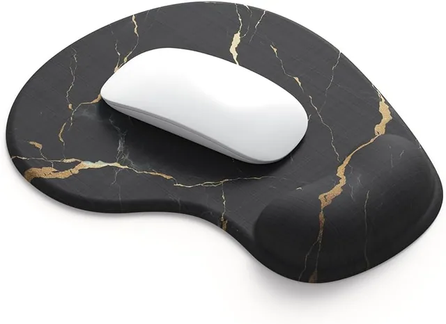 Art Series Gel Mouse Pad - Marble B - Marble B ergonomic mouse pad with wrist rest