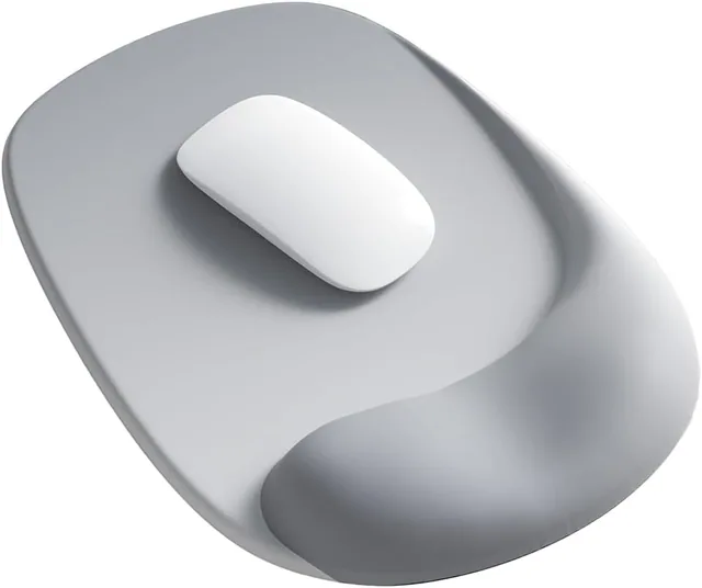 ErgoEase Ergonomic Mouse Pad - Silver Gray ergonomic mouse pad