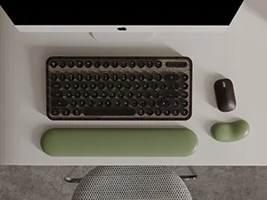 keyboard wrist rest set green